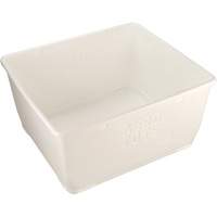Aero-Tote Tub with Drain Plug, Plastic, White JP090 | Southpoint Industrial Supply