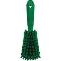 Brosse &agrave; r&eacute;curer avec manche court, Soies Doux, Longueur de 10-1/2", Vert Southpoint Industrial Supply