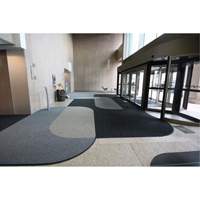 Supreme Knob Entrance Matting, Wiper/Scraper, 3-1/2' x 6' x 7/16", Charcoal Southpoint Industrial Supply