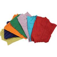 Recycled Material Wiping Rags, Cotton, Mix Colours, 25 lbs. JP783 | Southpoint Industrial Supply