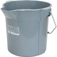 Round Bucket with Pouring Spout, 2.64 US Gal. (10.57 qt.) Capacity, Grey JP785 | Southpoint Industrial Supply
