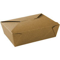 Kraft Take Out Food Containers, Corrugated, Recantgular JP920 | Southpoint Industrial Supply