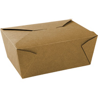 Kraft Take Out Food Containers, Corrugated, Recantgular JP922 | Southpoint Industrial Supply
