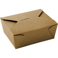 Kraft Take Out Food Containers, Corrugated, Recantgular JP923 | Southpoint Industrial Supply