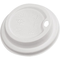 Compostable White Dome Sip Lids JP932 | Southpoint Industrial Supply