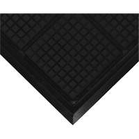Hog Heaven&reg; Workstation Mat, Corrugated, 3-3/5' x 3-3/5' x 3/4", Black, Nitrile Southpoint Industrial Supply
