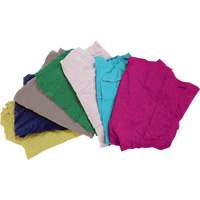 Recycled Material Wiping Rags, Cotton, Mix Colours, 10 lbs. JQ107 | Southpoint Industrial Supply