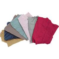 Recycled Material Wiping Rags, Fleece, Mix Colours, 10 lbs. JQ108 | Southpoint Industrial Supply