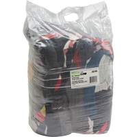 Recycled Material Wiping Rags, Fleece, Mix Colours, 25 lbs. JQ109 | Southpoint Industrial Supply