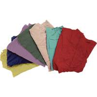 Recycled Material Wiping Rags, Fleece, Mix Colours, 25 lbs. JQ109 | Southpoint Industrial Supply