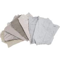 Recycled Material Wiping Rags, Cotton, White, 25 lbs. JQ111 | Southpoint Industrial Supply