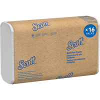 Scott<sup>®</sup> 100% Recycled Fiber Multifold Paper Towels, 1 Ply, 9-2/5" L x 9-1/5" W, 250 /Pack JQ121 | Southpoint Industrial Supply