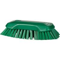 Hand Brush, Extra Stiff Bristles, 9-1/10" Long, Green JQ125 | Southpoint Industrial Supply