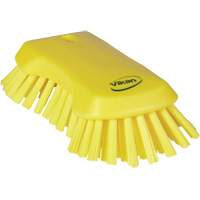 Hand Brush, Extra Stiff Bristles, 9-1/10" Long, Yellow JQ129 | Southpoint Industrial Supply