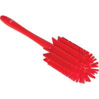 Medium Brush with Handle, Stiff Bristles, 17" Long, Red JQ185 | Southpoint Industrial Supply