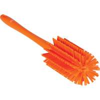 Medium Brush with Handle, Stiff Bristles, 17" Long, Orange JQ188 | Southpoint Industrial Supply