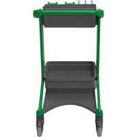 HyGo Mobile Cleaning Station, 30.7" x 20.9" x 40.6", Plastic/Stainless Steel, Green JQ263 | Southpoint Industrial Supply