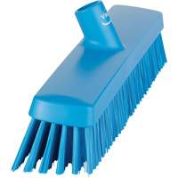 Push Broom Head, Fine/Stiff Bristles, 16-1/2", Polyester/Polypropylene, Blue Southpoint Industrial Supply
