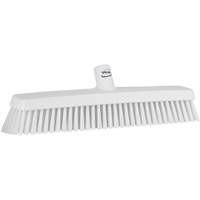 Push Broom Head, Fine/Stiff Bristles, 16-1/2", Polyester/Polypropylene, White Southpoint Industrial Supply