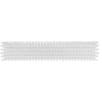 Push Broom Head, Fine/Stiff Bristles, 16-1/2", Polyester/Polypropylene, White Southpoint Industrial Supply