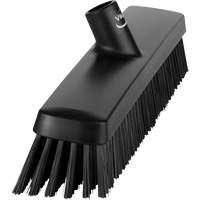 Push Broom Head, Fine/Stiff Bristles, 16-1/2", Polyester/Polypropylene, Black Southpoint Industrial Supply