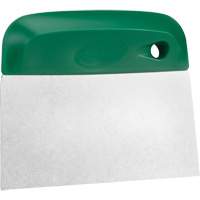 Flexible Stainless Steel Dough Cutter/Scraper, Green, 4-1/2" W x 5-3/4" L Southpoint Industrial Supply