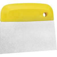 Flexible Stainless Steel Dough Cutter/Scraper, Yellow, 4-1/2" W x 5-3/4" L Southpoint Industrial Supply