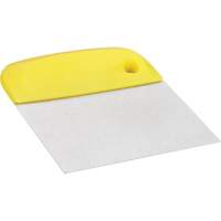 Flexible Stainless Steel Dough Cutter/Scraper, Yellow, 4-1/2" W x 5-3/4" L Southpoint Industrial Supply