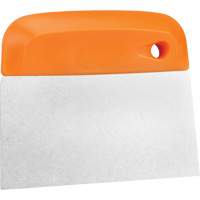 Flexible Stainless Steel Dough Cutter/Scraper, Orange, 4-1/2" W x 5-3/4" L Southpoint Industrial Supply