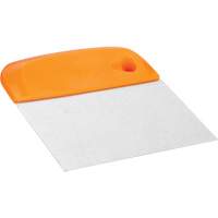 Flexible Stainless Steel Dough Cutter/Scraper, Orange, 4-1/2" W x 5-3/4" L Southpoint Industrial Supply