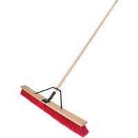Balai-brosse &agrave; manche renforc&eacute;, 36", Moyen, Soies PVC Southpoint Industrial Supply