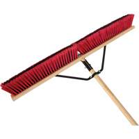 Balai-brosse &agrave; manche renforc&eacute;, 36", Moyen, Soies PVC Southpoint Industrial Supply
