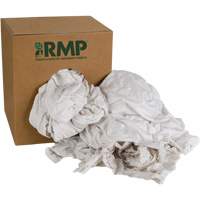 Chiffons recycl&eacute;s, Coton, Blanc, 10 lb Southpoint Industrial Supply