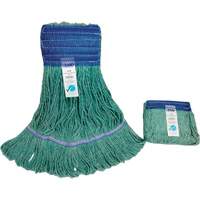 Wide-Band Mop Head, Antimicrobial/Floor Finishing/Specialty, Cotton/Rayon/Synthetic, Loop Style Southpoint Industrial Supply