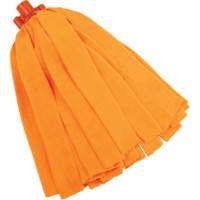 Socket Mop, Orange, Microfibre, Cut Style Southpoint Industrial Supply