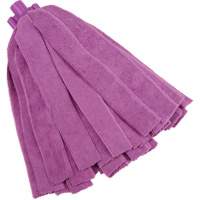 Socket Mop, Purpole, Microfibre, Cut Style Southpoint Industrial Supply