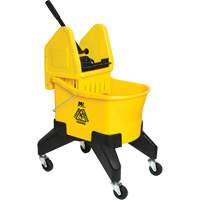 Seau & essoreuse pour vadrouille Grizzly, Pression lat&eacute;rale, 8 gal. US (32 pintes), Jaune Southpoint Industrial Supply