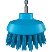 HyDrive Round Drill Brush, Extra Stiff Bristles, 3-1/10" Long, Blue Southpoint Industrial Supply