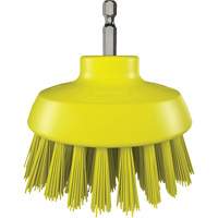 HyDrive Round Drill Brush, Extra Stiff Bristles, 3-1/10" Long, Yellow Southpoint Industrial Supply
