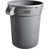Contenant gris Titan pour d&eacute;chets, Plastique, 20 gal. US Southpoint Industrial Supply