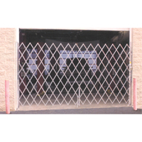 Galvanized Folding Security Gates, Fixed Single Folding, 4' L x 6' H Expanded KA036 | Southpoint Industrial Supply