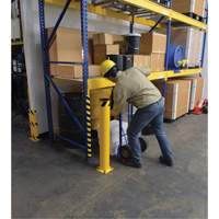 Borne, Acier, 42" h x 5-1/2" la, Jaune Southpoint Industrial Supply