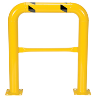 Garde-corps &agrave; profil &eacute;lev&eacute; pour machines, 3' la x 3,5' h, Jaune Southpoint Industrial Supply