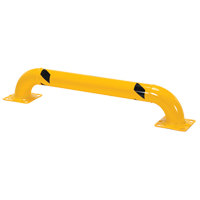 Garde-corps &agrave; profil bas pour rayonnages, 4' la x 0,75' h, Jaune Southpoint Industrial Supply