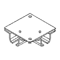Ceiling Mount Curtain Partition 90° Corner Connector Southpoint Industrial Supply