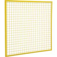 Wire Mesh Partition Components - Panels, 4' H x 4' W, Yellow Southpoint Industrial Supply