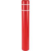 Polyethylene Bollard Covers, 4-1/2" Dia. x 52" L, Red KH836 | Southpoint Industrial Supply
