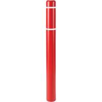 Polyethylene Bollard Covers, 6-5/8" Dia. x 52" L, Red KH839 | Southpoint Industrial Supply