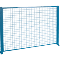 Perimeter Guards - Mesh Style, 4' H x 8' W, Blue Southpoint Industrial Supply