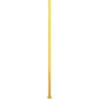 Adjustable Perimeter Guard In-Line Post, 4" W x 96" H, Yellow Southpoint Industrial Supply